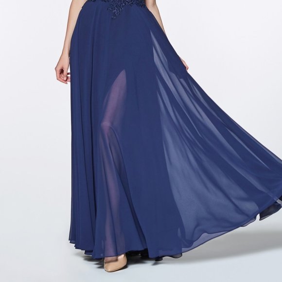 Sweetheart Neck Off Shoulder Evening Dress CD7258 - Picture 2 of 4